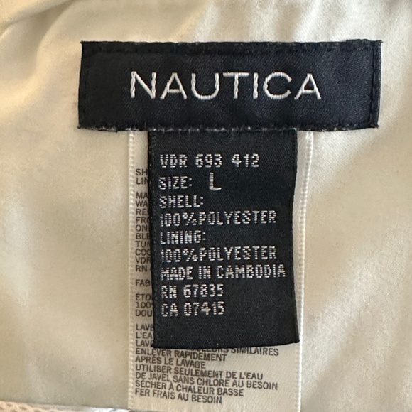 Nautica Men's Size L White Swim Trunks Board Shorts Swimwear - Picture 4 of 4